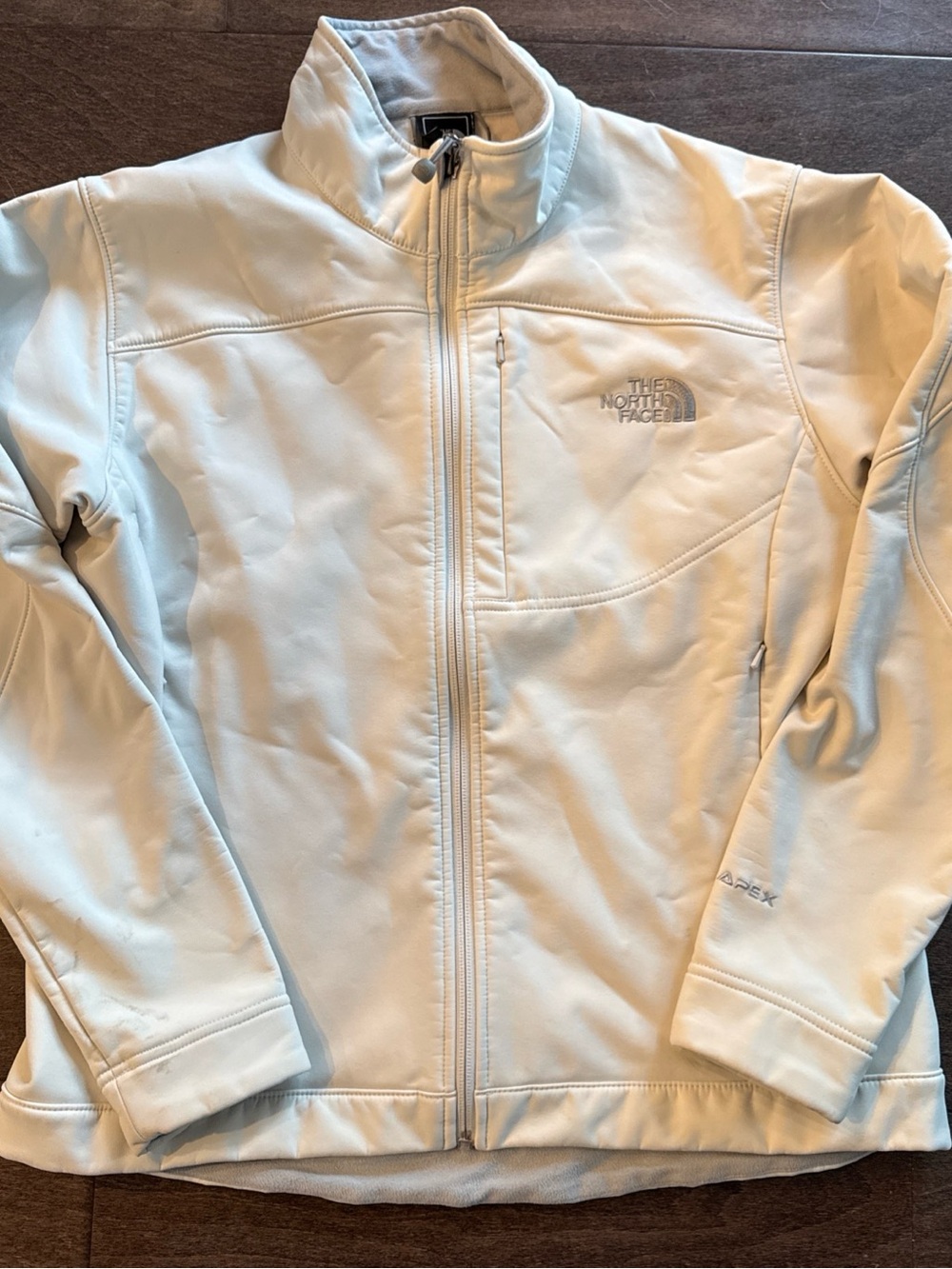The North Face Womens Cream Softshell Jacket - Zip Front
